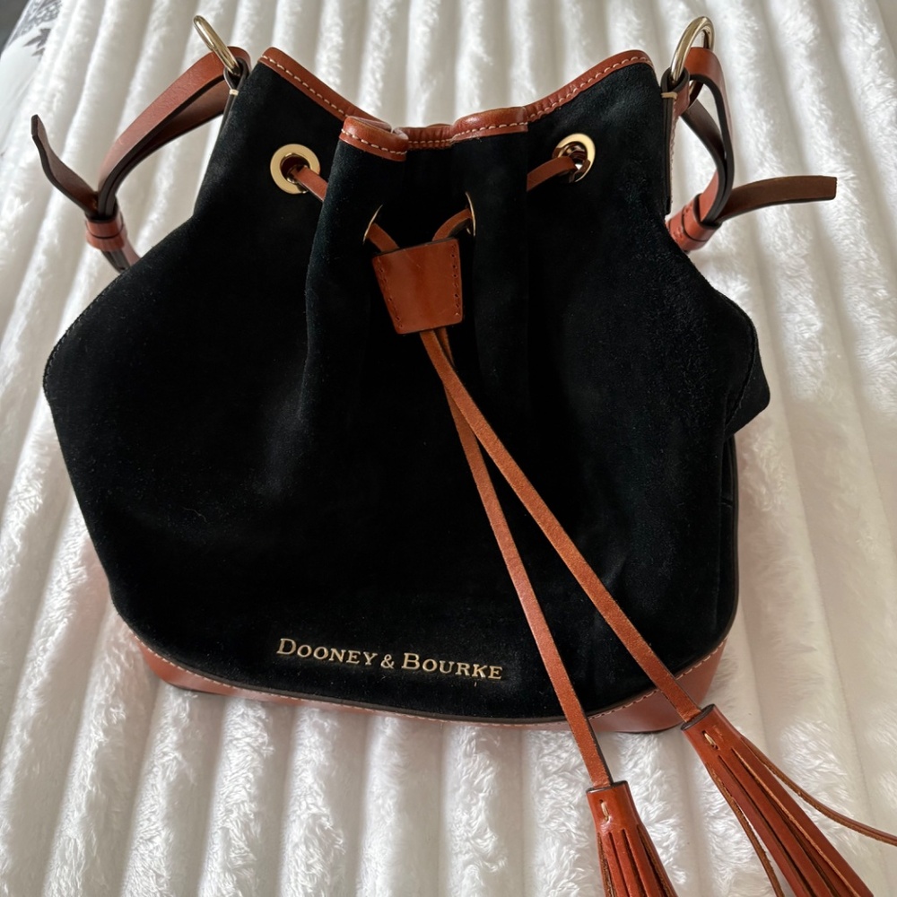 Dooney  & Bourke Suede Bucket Bag With Wallet